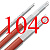 Отрезной кабель до 104°С